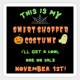 Smart Shopper Lazy Halloween Costume Sticker